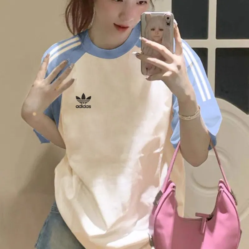 『M-3XL』通気性 アクティブ シンプル 洗練された カラーブロック Tシャツ
