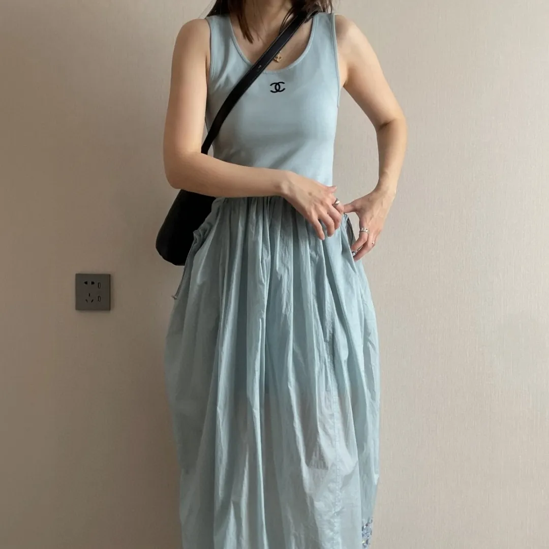 『S-L』ラク 快適 美人度アップ 高級感 超人気商品 リゾート風 ロングワンピース