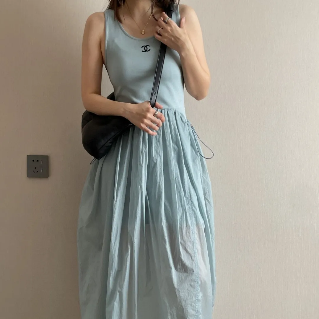 『S-L』ラク 快適 美人度アップ 高級感 超人気商品 リゾート風 ロングワンピース