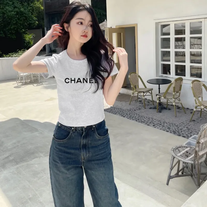 『S-XL』ストレッチ 透け感なし 縮みにくい フェミニン モード Tシャツ