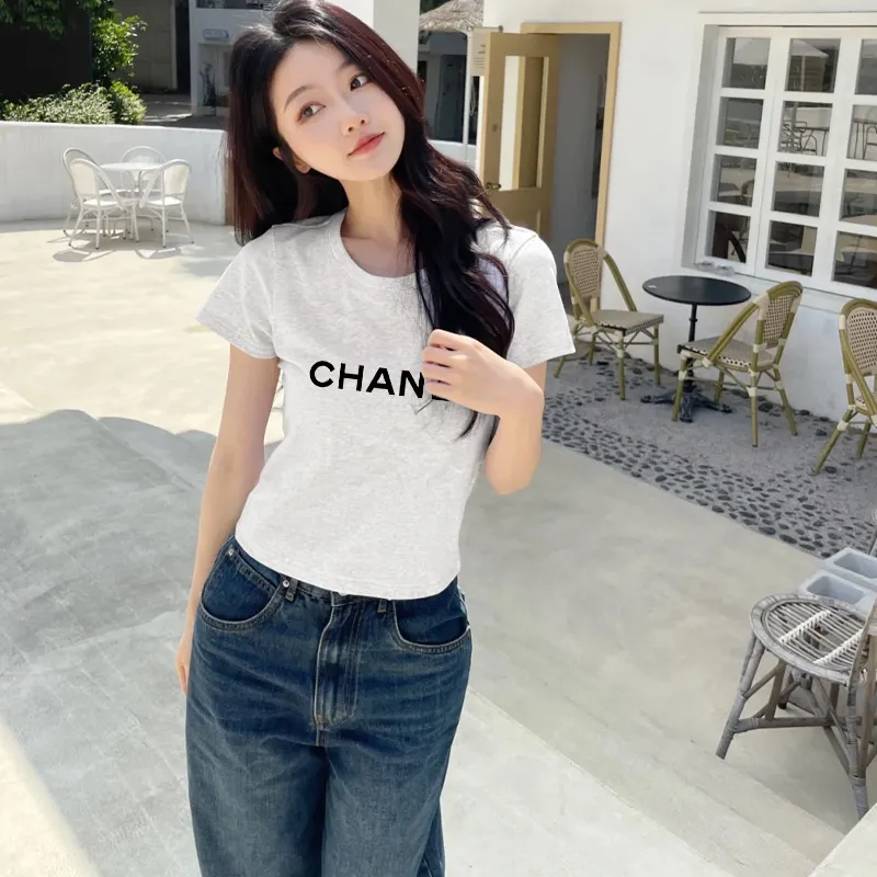 『S-XL』ストレッチ 透け感なし 縮みにくい フェミニン モード Tシャツ
