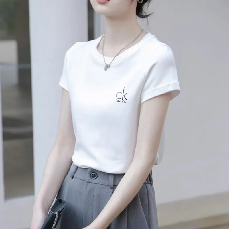 『S-XL』今季も大流行 快適 ファッション 通気性 合わせやすい クラシック正肩Tシャツ