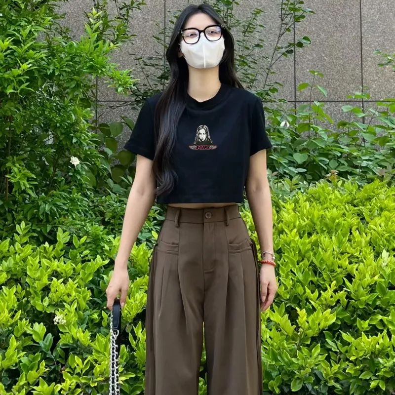 『S-2XL』女子マスト 着瘦せ カジュアル 快適 エレガント 合わせやすい 正肩Tシャツ