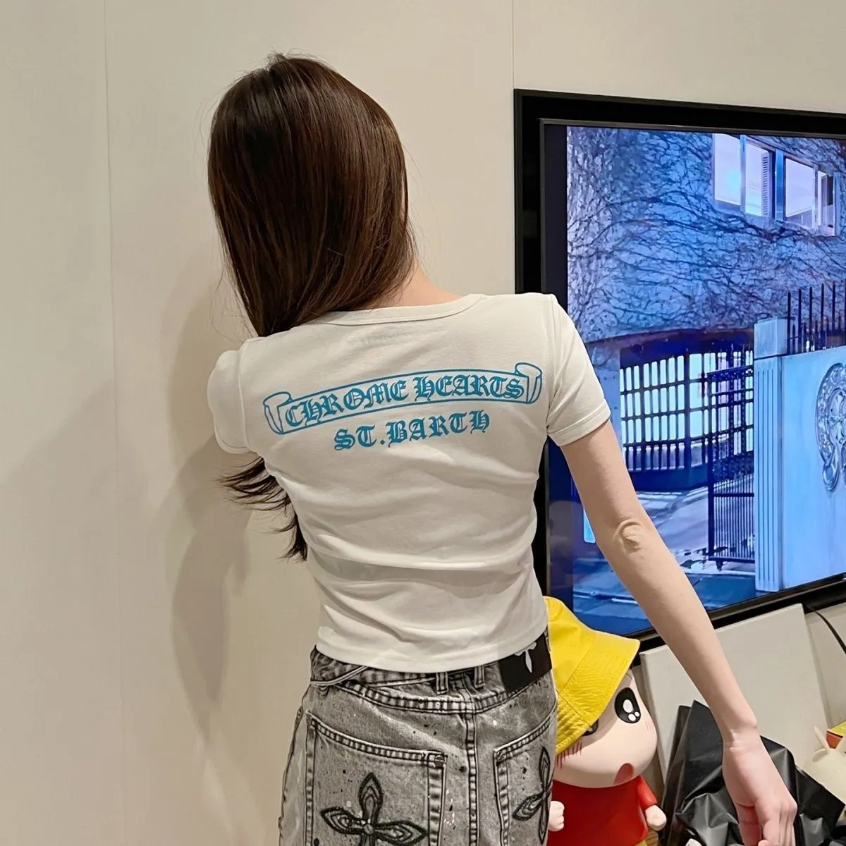 『S-2XL』新作 ストリートブランド サンスクリットプリント レアデザイン セクシーコーデ レディース