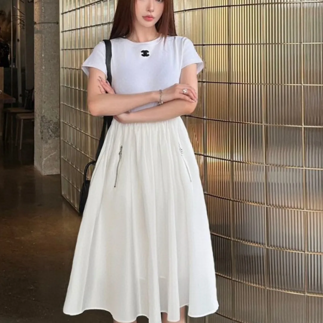 『S-L』SNSで話題沸騰 今すぐチェック 見逃すな エレガント フェミニン 夏らしい ワンピース