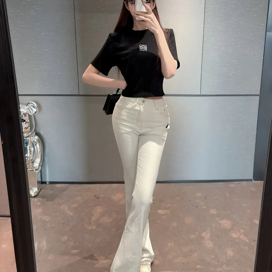 『S-L』おしゃれ クラシック シンプル 活気 小さい丸首 ショート丈 スリム Tシャツ