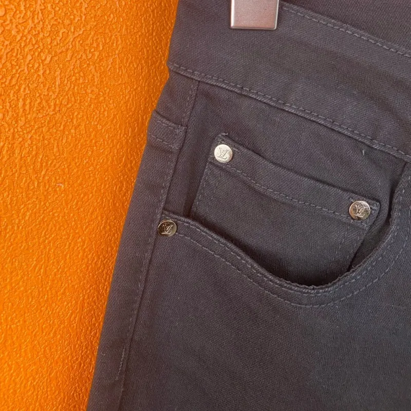 『S-2XL』目立つ  高品質 ファッション シンプル 快適 クラシック 合わせやすい スリムストレートジーンズ