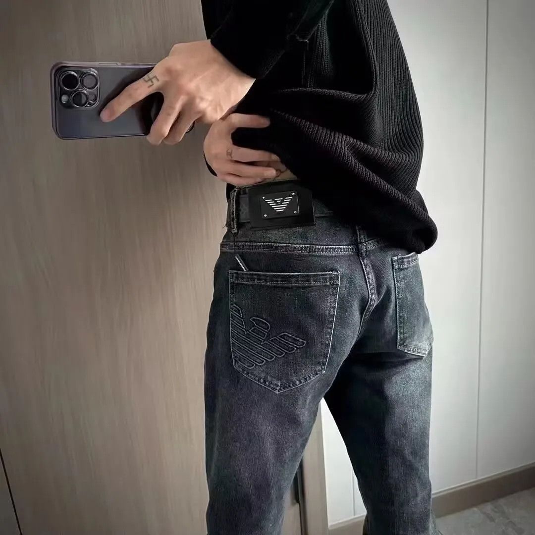 『S-3XL』シーズン必須アイテム コーディネートの主役 着回しNo.1 ストリート系 ヴィンテージ風 男性用ジーンズ