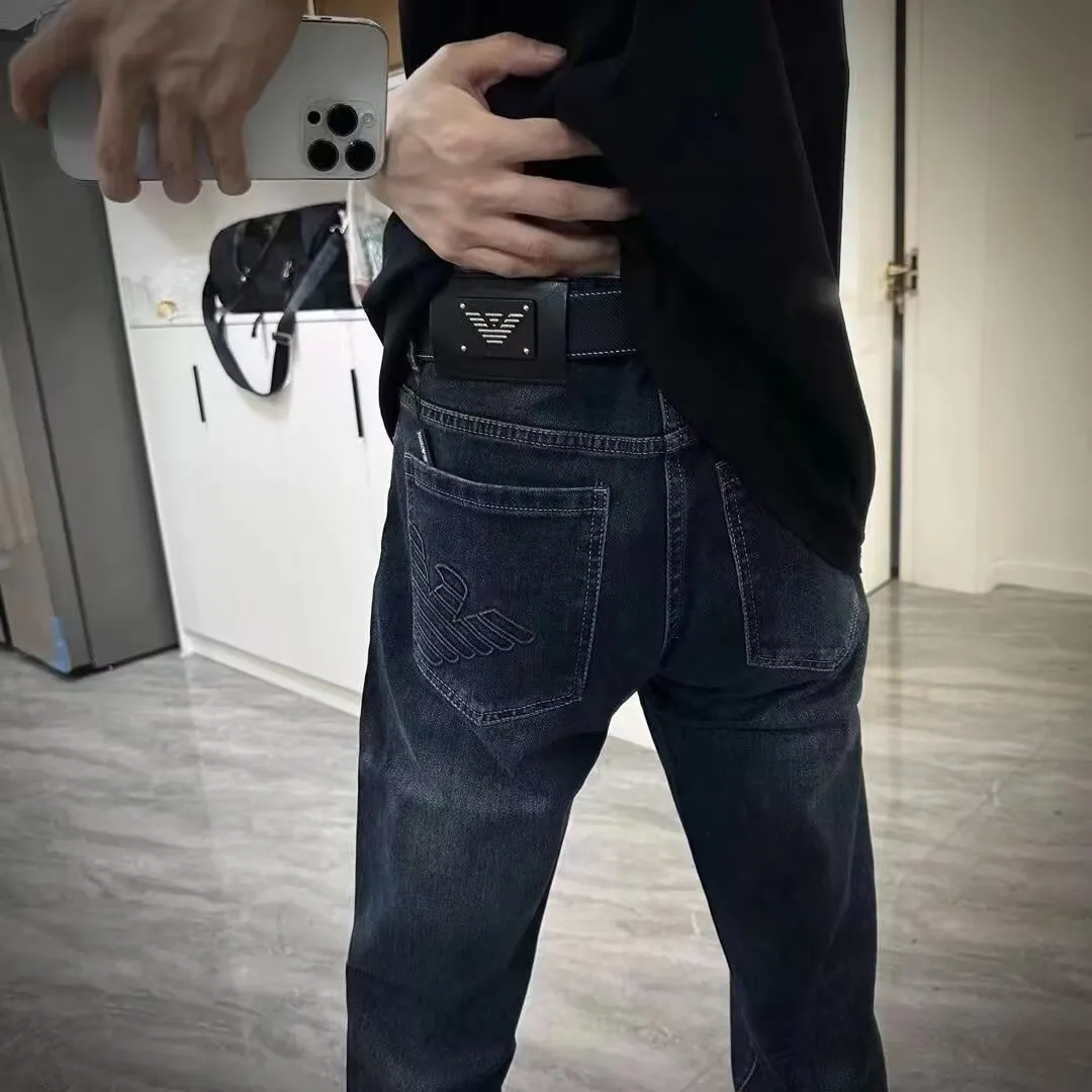 『S-3XL』シーズン必須アイテム コーディネートの主役 着回しNo.1 ストリート系 ヴィンテージ風 男性用ジーンズ