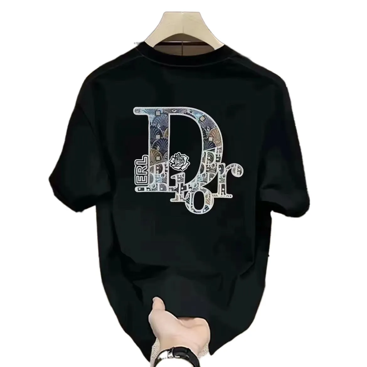 『S-5XL』プチラグジュアリー 高見え インスタ 綿100％ 夏 トレンド スポーツ カジュアル ゆったり 半袖Tシャツ