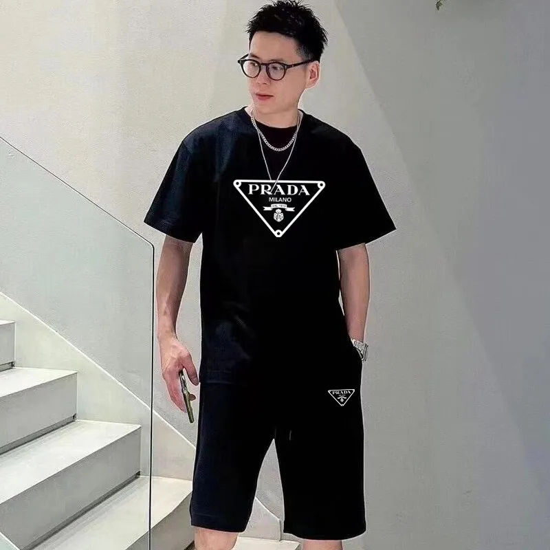 『M-3XL』オシャレ度UP プレミアム素材使用 着るだけで特別感 Ｔシャツ ショートパンツ セットアップ