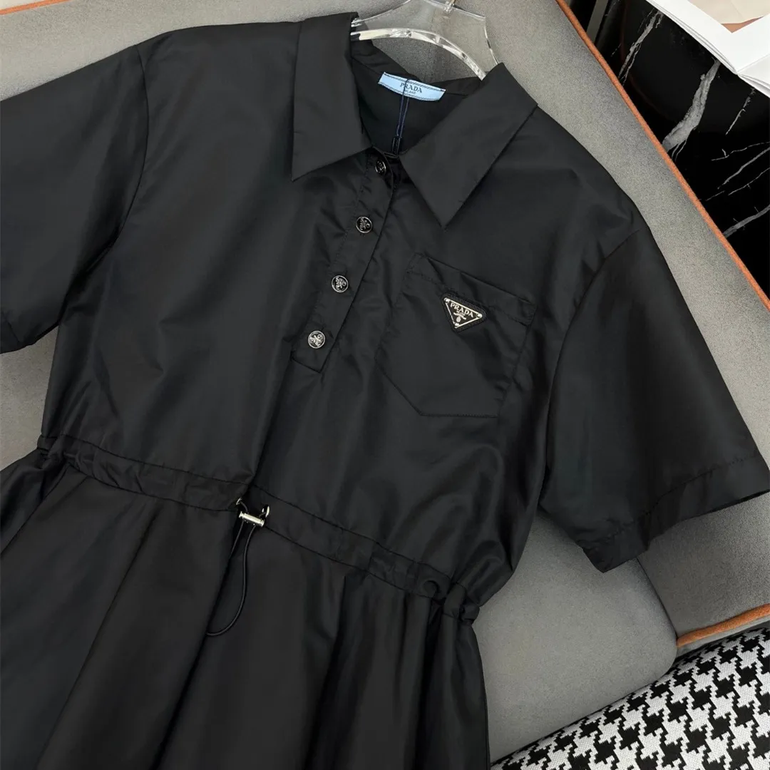 『S-L』新作 アイコニックトライアングルロゴ ウエストシェイプ おしゃれ若見え ナイロン タータンカラー ワンピース
