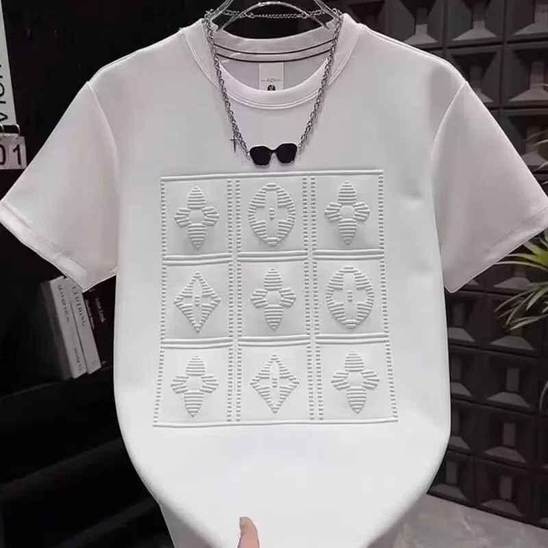『M-4XL』大人気デザイン 通勤カジュアルにもスタイリッシュな重工レタープリントTシャツ