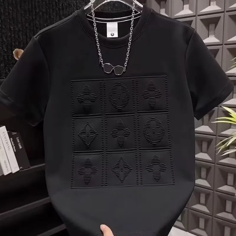 『M-4XL』大人気デザイン 通勤カジュアルにもスタイリッシュな重工レタープリントTシャツ