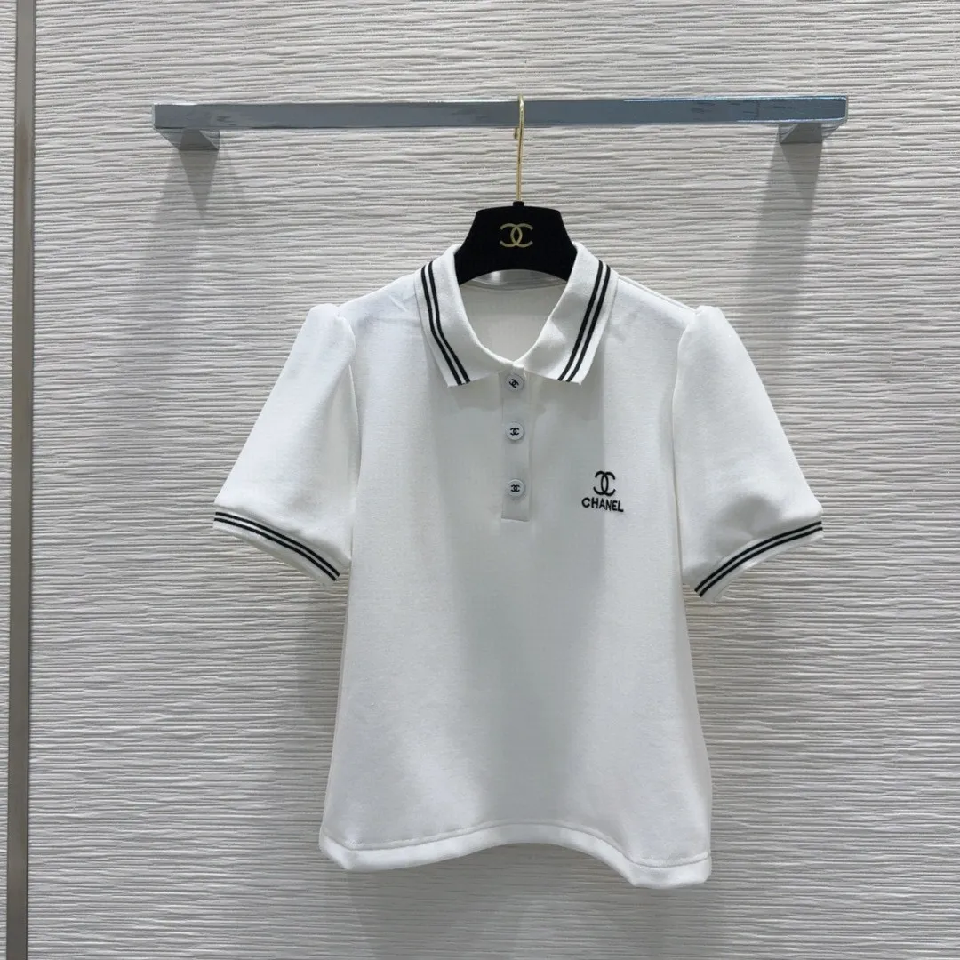 『S-L』スリム ロゴ刺繍デコ カラーブロック パッチワーク タータンカラー 半袖 ポロシャツ スカート セットアップ