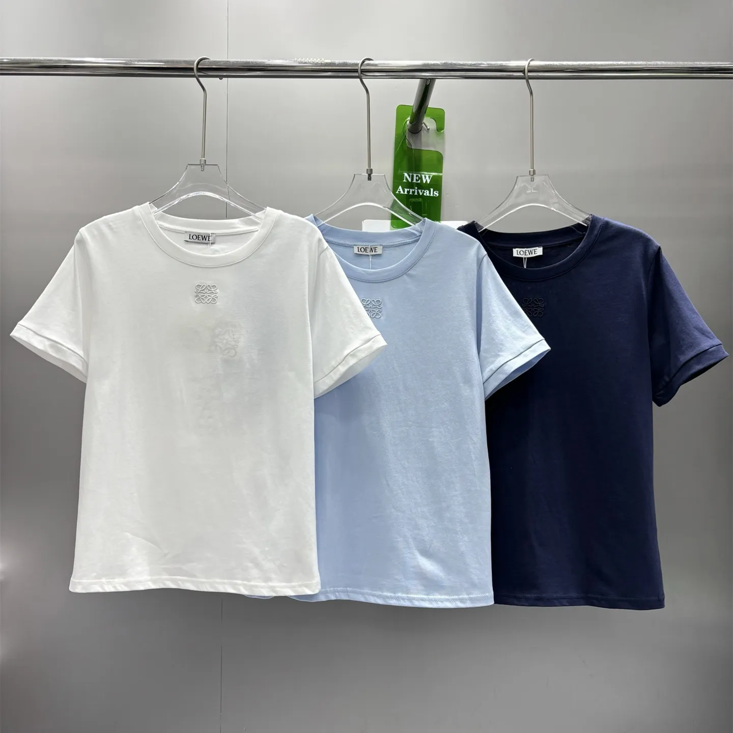 『S-L』綿100% 高級感 快適 リラックス カットアウト 刺繍 フラワーロゴ 半袖Tシャツ ルーズ セットアップ