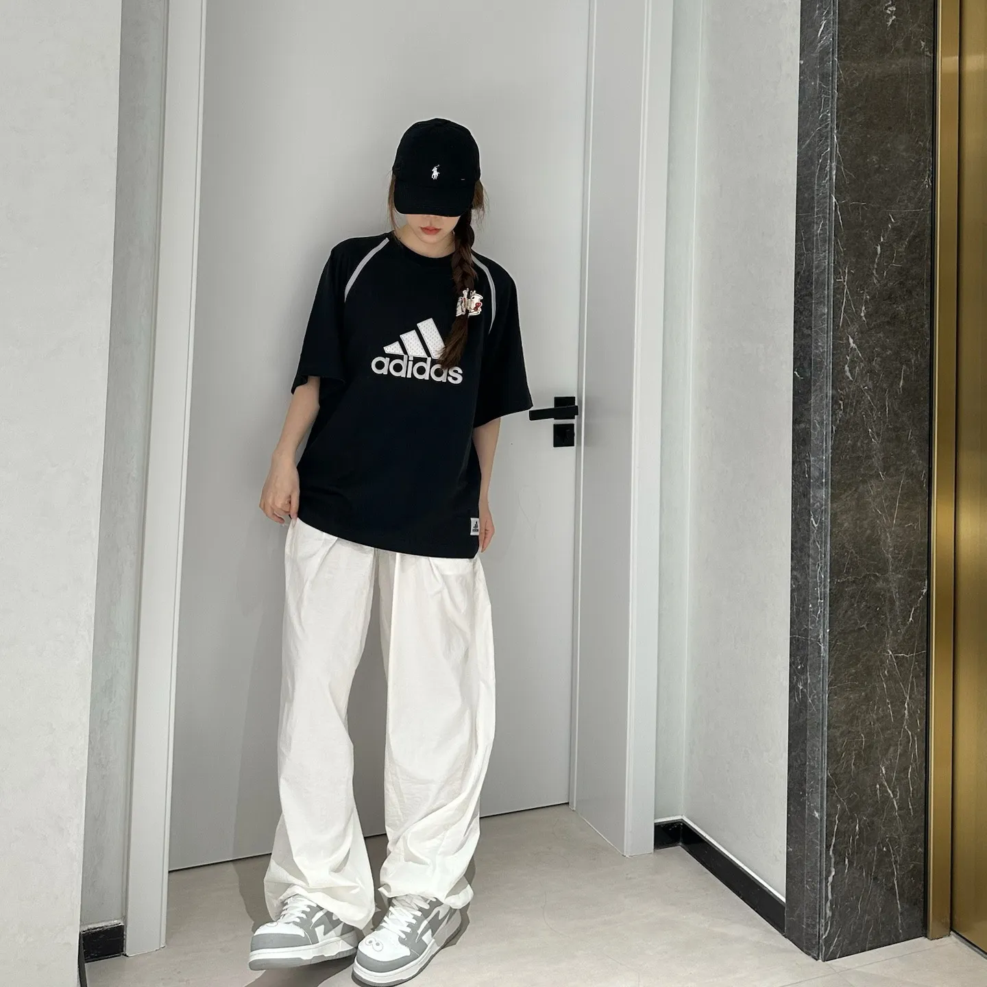 『S-2XL』アメリカン レトロ パッチワーク 綿100% ストリート 通気性 カジュアル 半袖