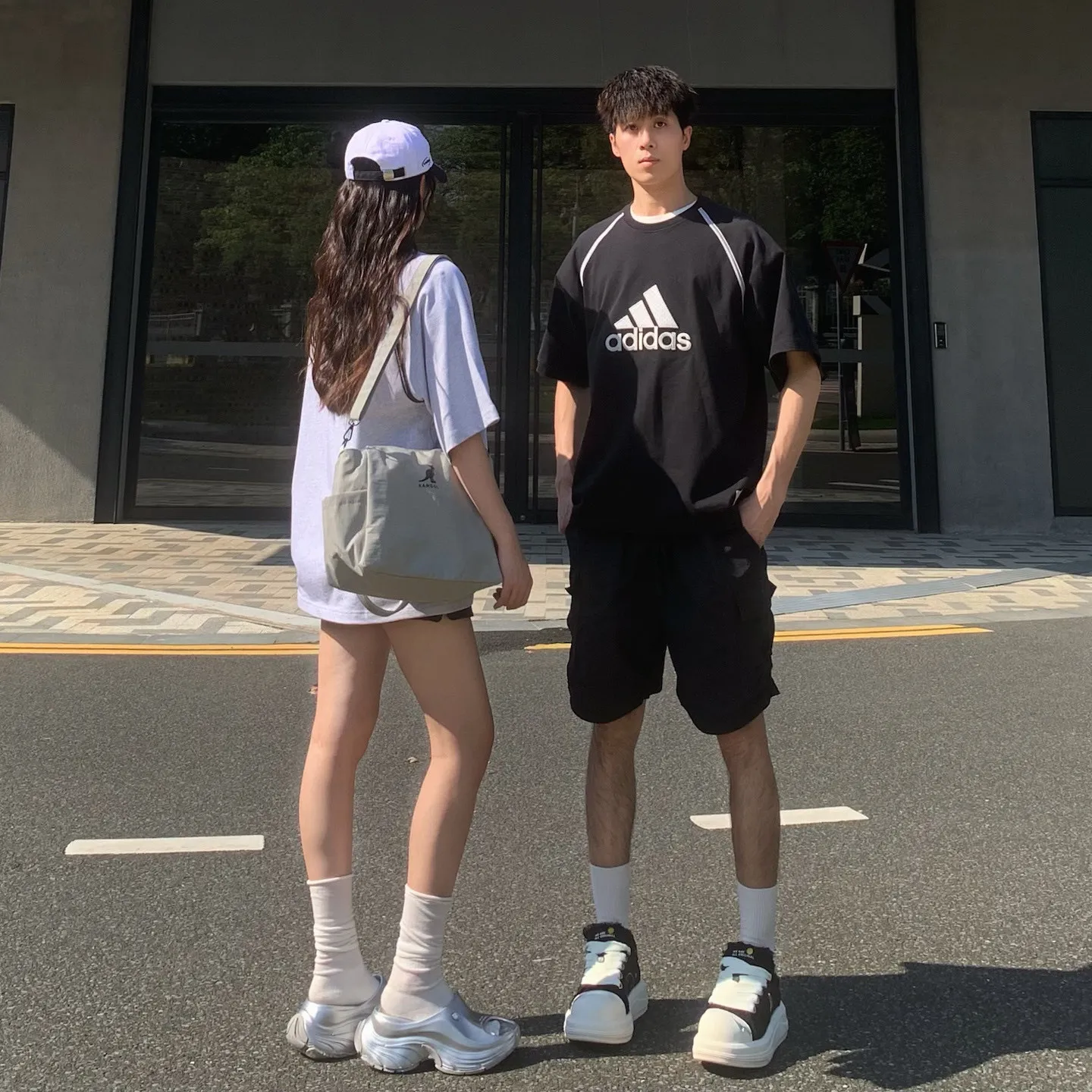 『S-2XL』アメリカン レトロ パッチワーク 綿100% ストリート 通気性 カジュアル 半袖