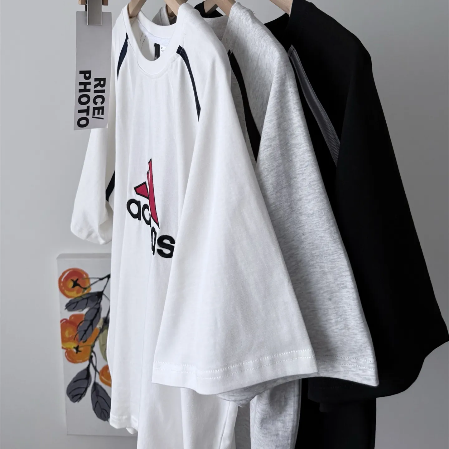 『S-2XL』アメリカン レトロ パッチワーク 綿100% ストリート 通気性 カジュアル 半袖