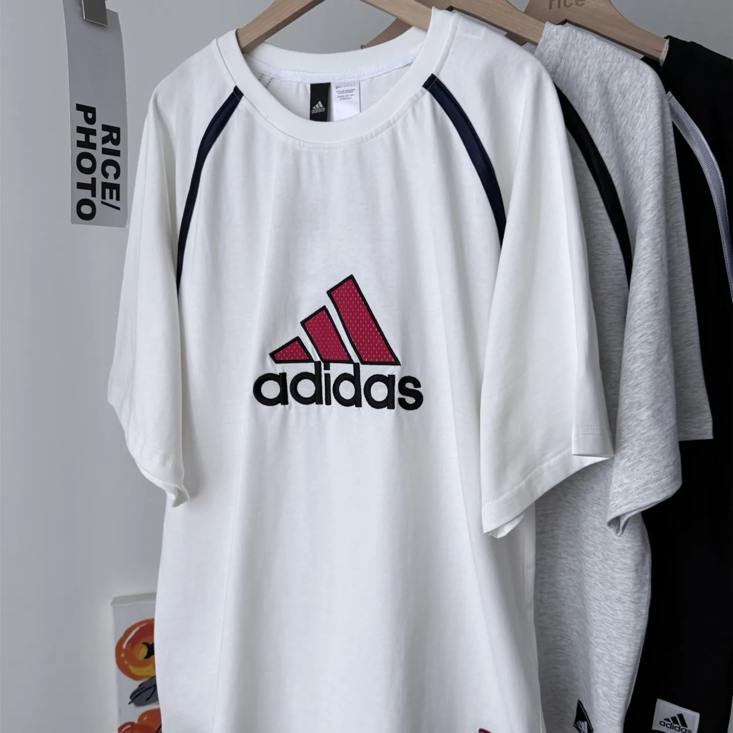 『S-2XL』アメリカン レトロ パッチワーク 綿100% ストリート 通気性 カジュアル 半袖