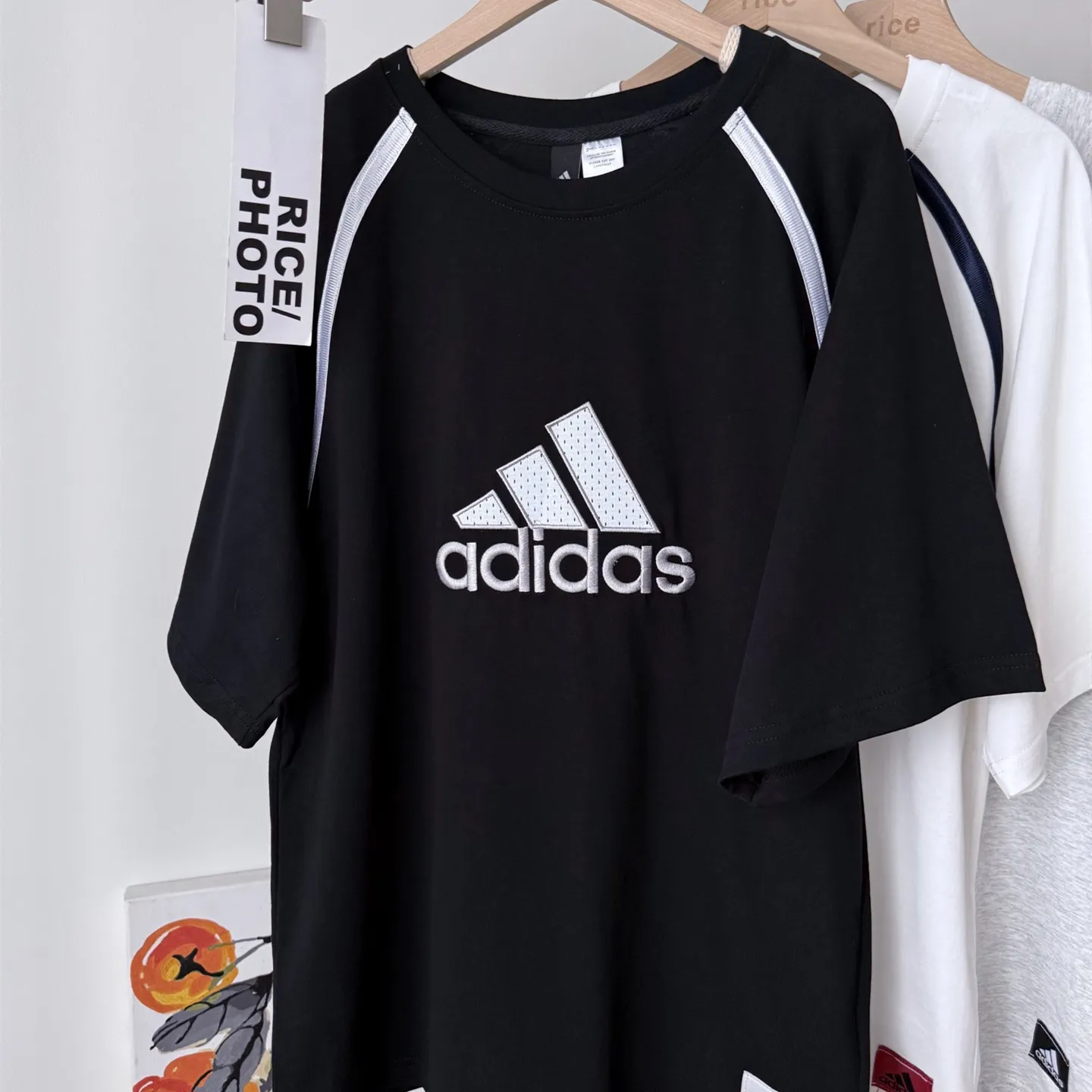 『S-2XL』アメリカン レトロ パッチワーク 綿100% ストリート 通気性 カジュアル 半袖