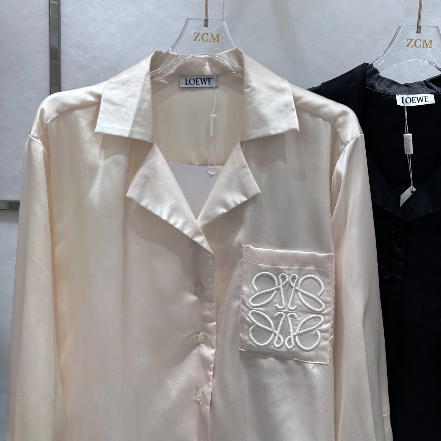 『S-L』新作 カジュアル 刺繍 パッチポケット スリット タータンカラー 長袖 シャツ ロングパンツ