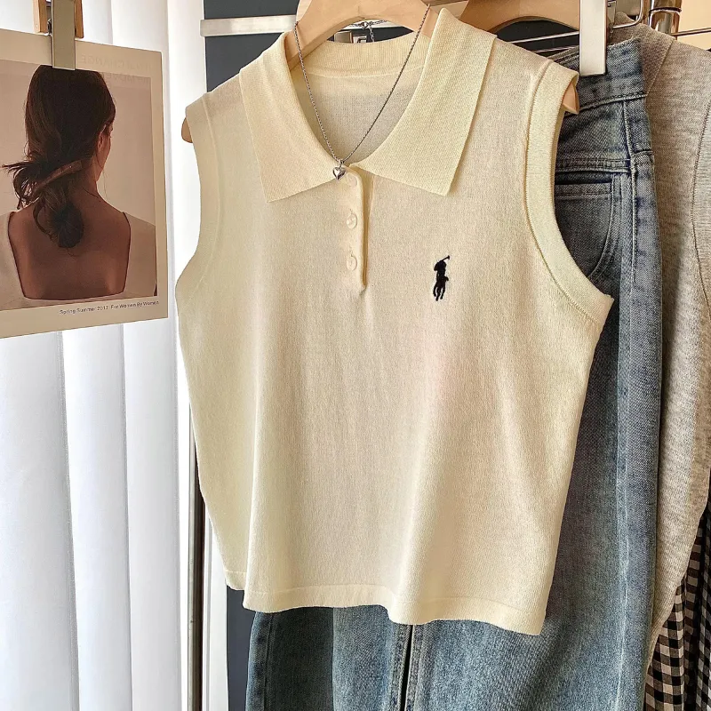 『フリー』人気爆発中 NO.1人気 新作  ファッション ノースリーブ POLOネック 3カラー Ｔシャツ