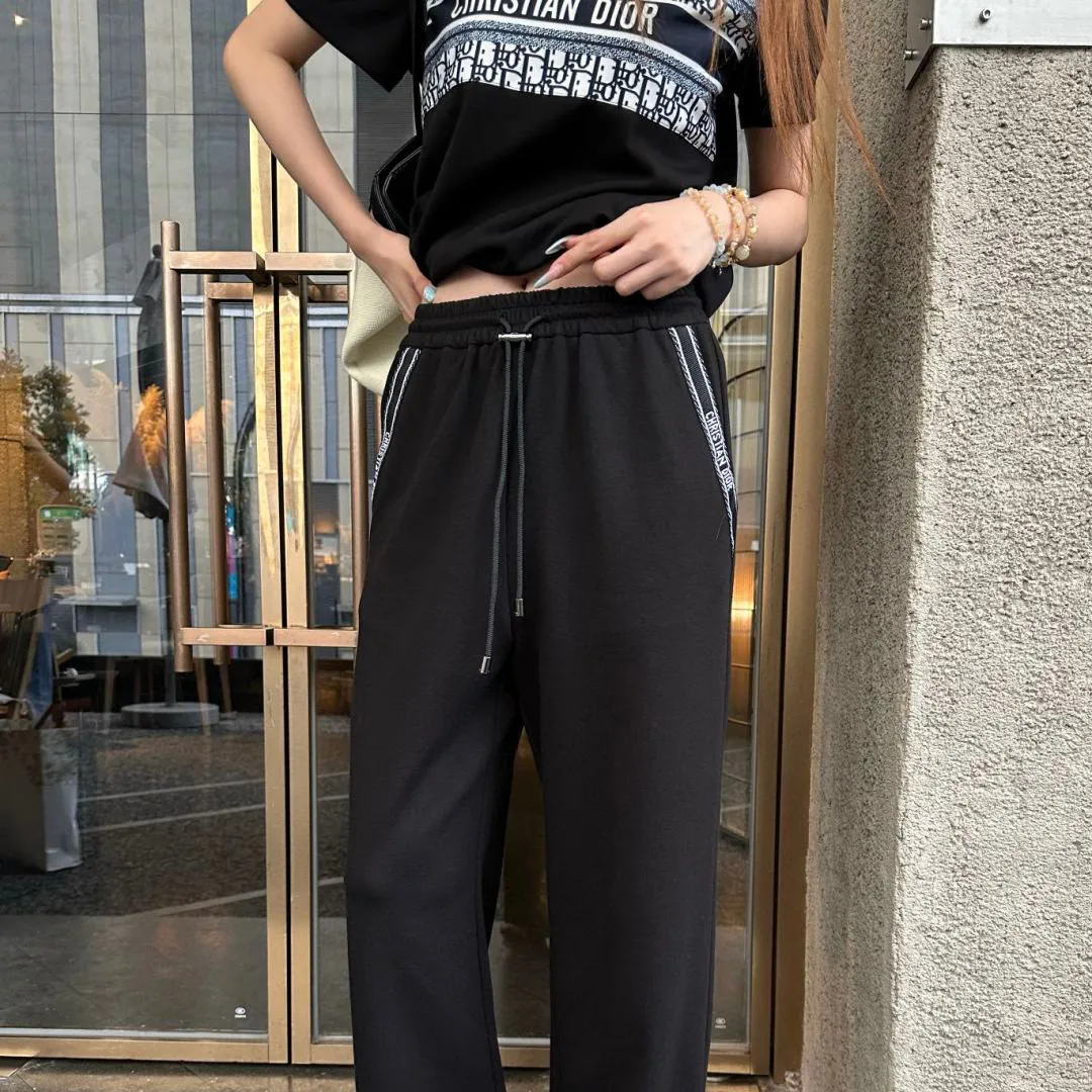 『S-L』デザイン独特 日常 通勤 カジュアル 半袖 ロングパンツ セットアップ