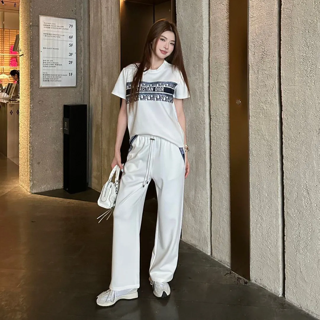 『S-L』デザイン独特 日常 通勤 カジュアル 半袖 ロングパンツ セットアップ