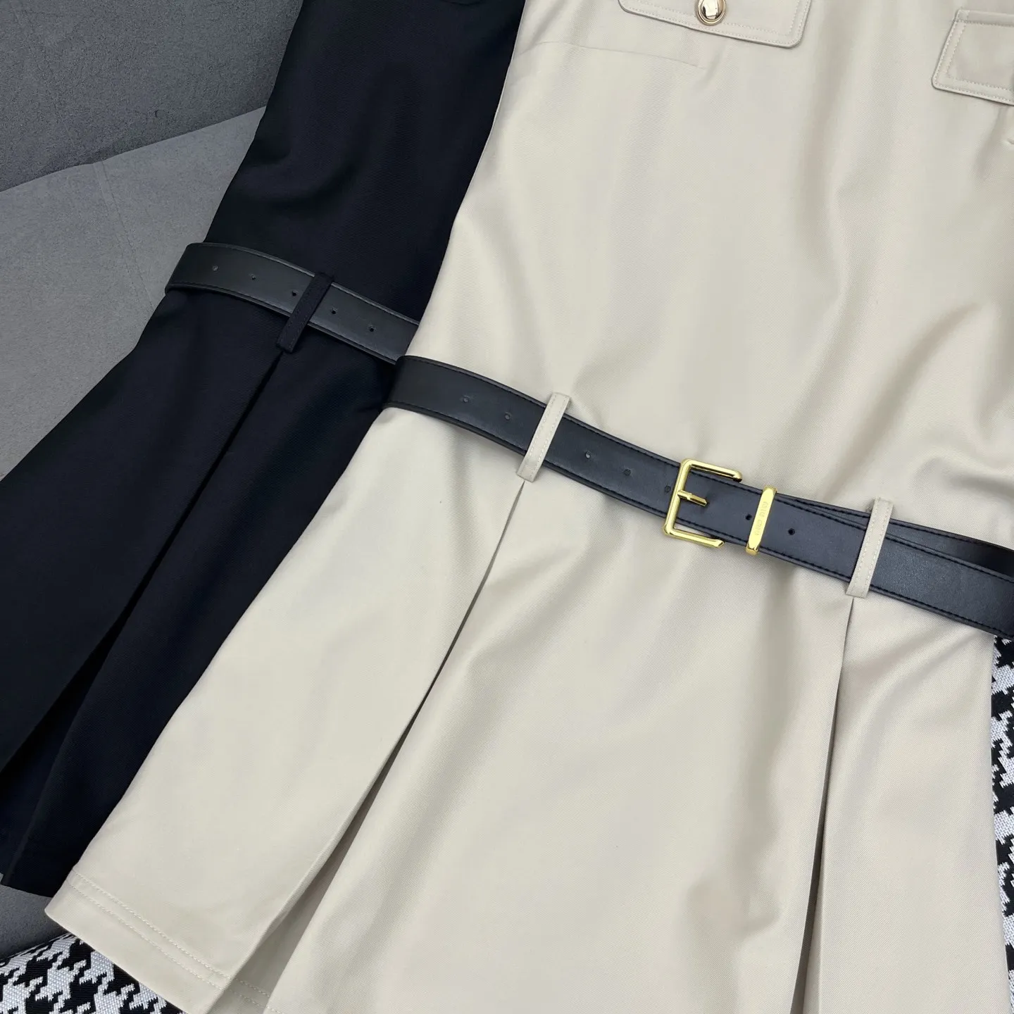 『S-L』春夏 新作 気質満点 取り入れたい ベルト付き おしゃれデザイン 通勤 日常 ノースリーブ ワンピース