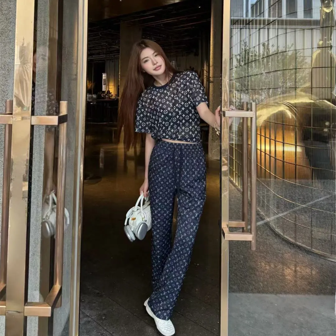 『S-L』シースルー 高級感 柔らかい ストレッチ 快適 プレミアム 上品 浸透プリント メッシュ トップス半袖