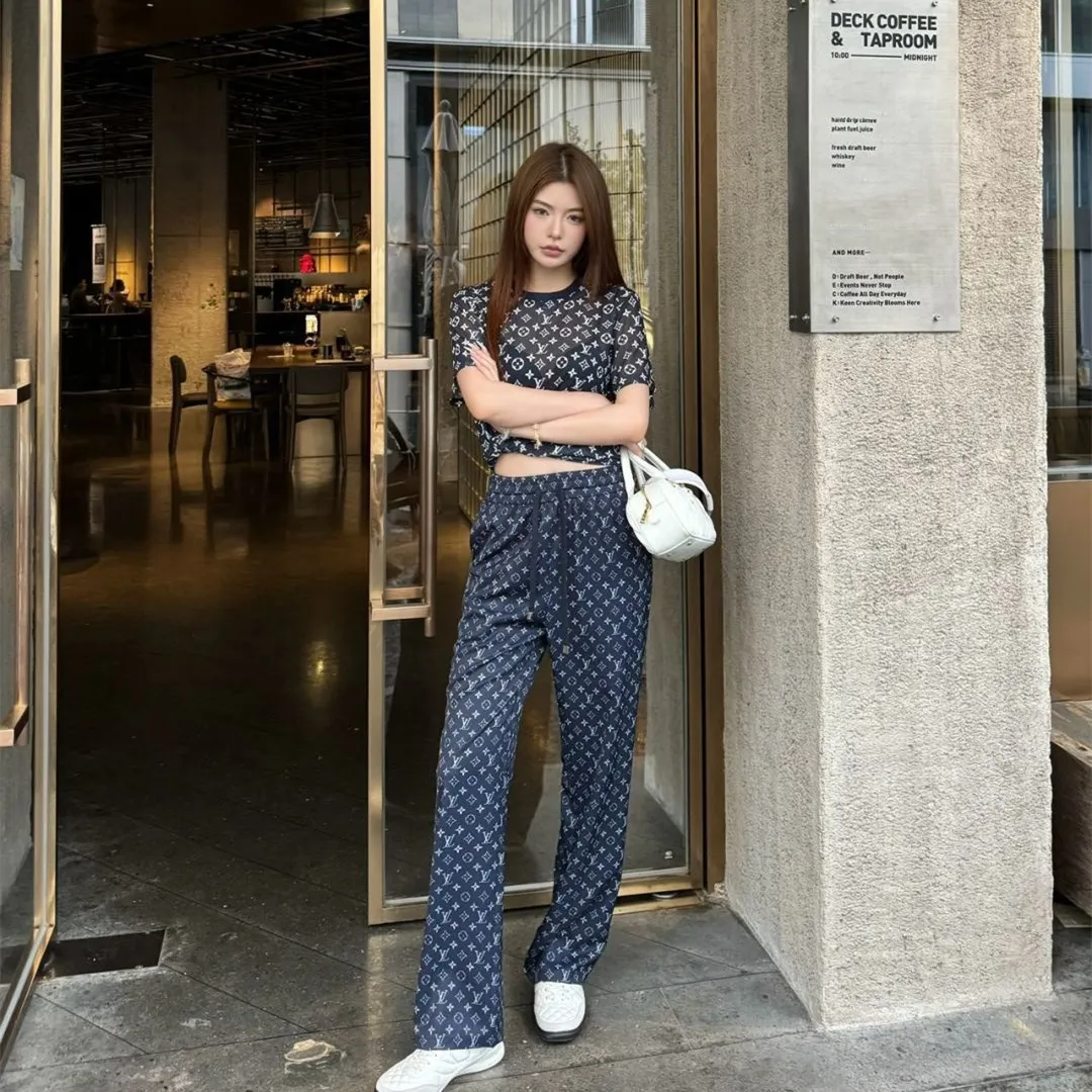 『S-L』シースルー 高級感 柔らかい ストレッチ 快適 プレミアム 上品 浸透プリント メッシュ トップス半袖