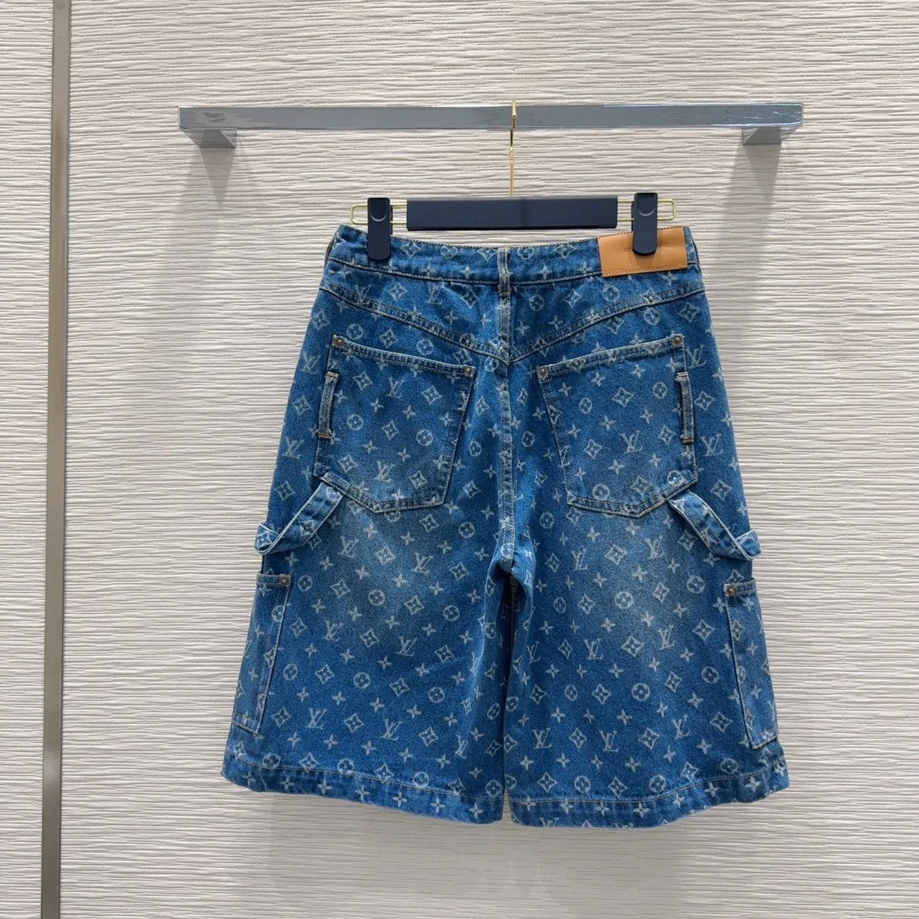 『S-L』新作 立体質感 レーザーデニム ボンデージベスト ショート丈 コルセットトップ デニムハーフパンツ