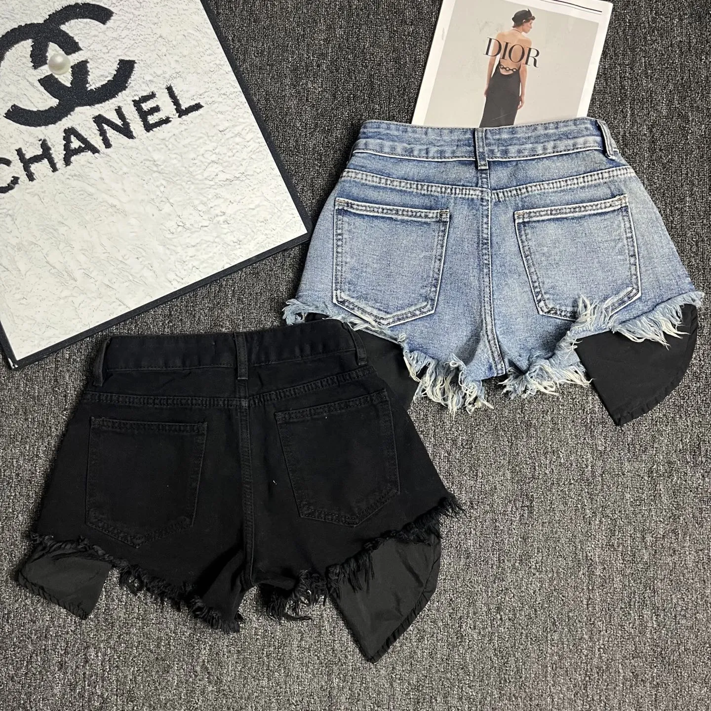 『S-XL』夏 ストレッチ おしゃれ リベット メタルデコ ヘビーワーク デニムショーツ