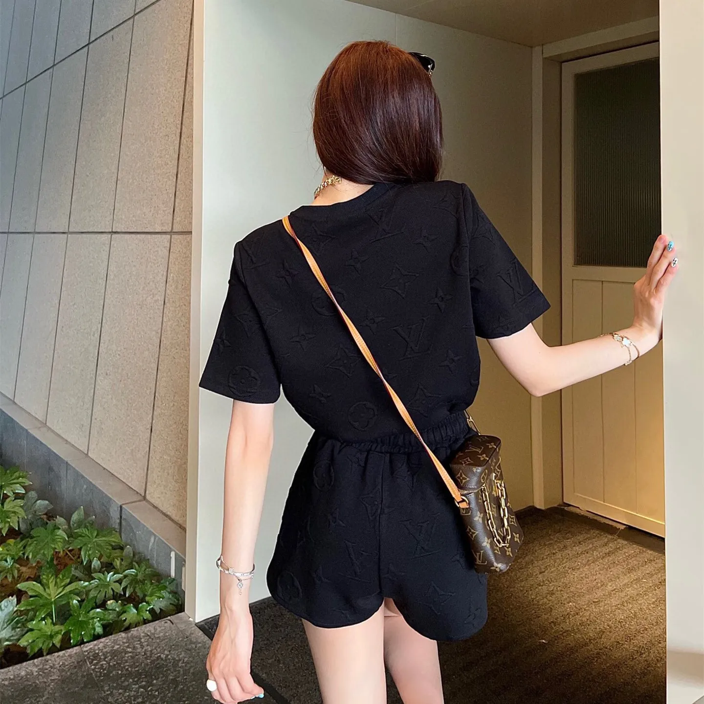 『S-L』元気いっぱい 好感度UP 最愛の一着 柔らかい ショートパンツ Ｔシャツ セットアップ