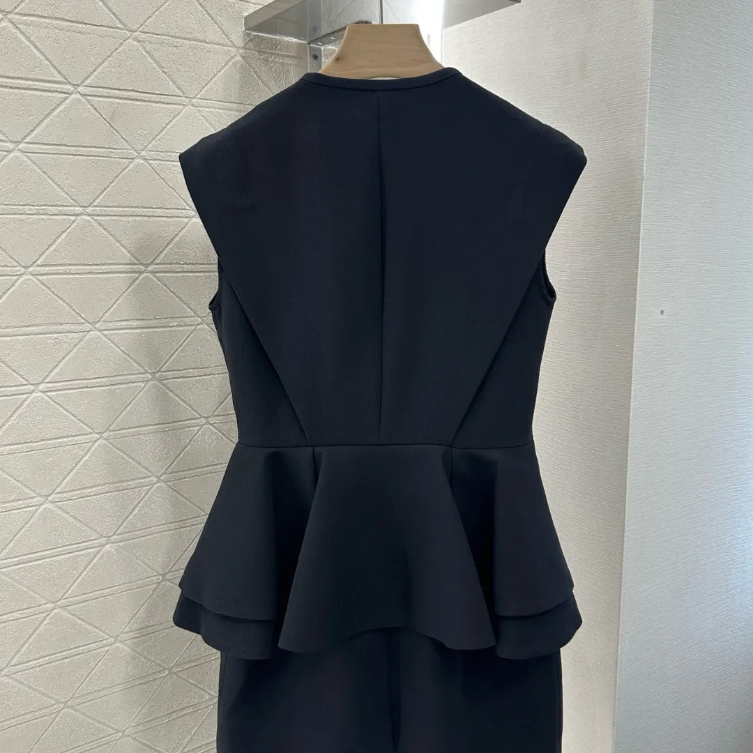 『S-L』超人気商品  存在感  ファッション 日常 スタンドネック 切り替え  ジッパー ワンピース　