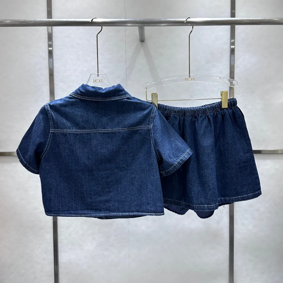 『S-L』おすすめ 大注目 着心地良い カジュアル日常 デニム アルファベット Ｔシャツ+スカート セットアップ