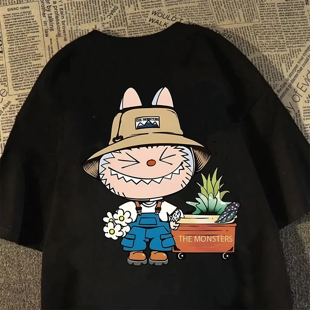 『S-4XL』魅力的 売れ筋 アニメー ファッション 男女兼用 カートゥーンプリント オーバーサイズ Ｔシャツ