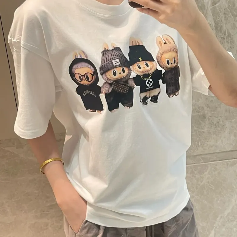 『S-4XL』大人気 着回し最強 取り入れたい トレンド ラウンドネック プルオーバー Tシャツ