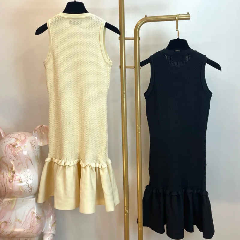 『 フリーサイズ』超人気商品 女子マスト 大注目 キレカジ フリル ニット ワンピース