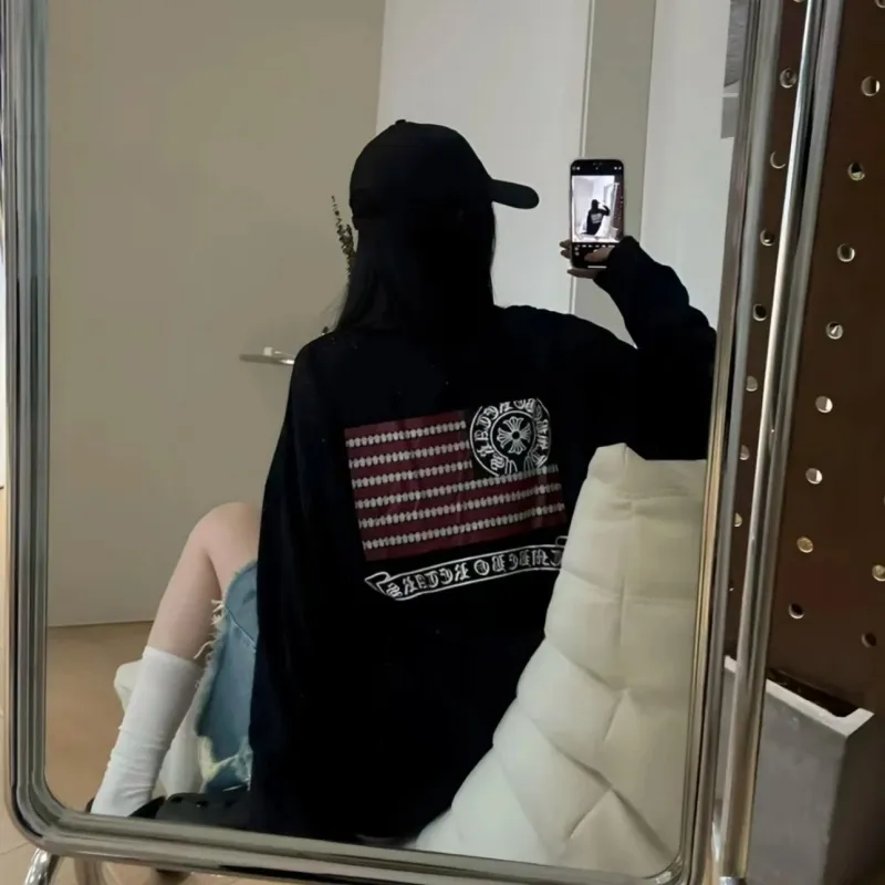 『フリーサイズ』人気上昇中 オーバーサイズ デザイン感 トレンド 長袖 Ｔシャツ
