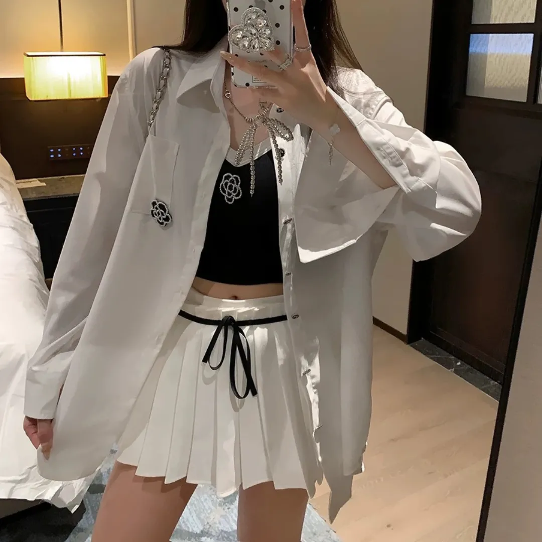 『 S-L』超人気商品 質感のいい ファッション プリーツ 3点セット セットアップ