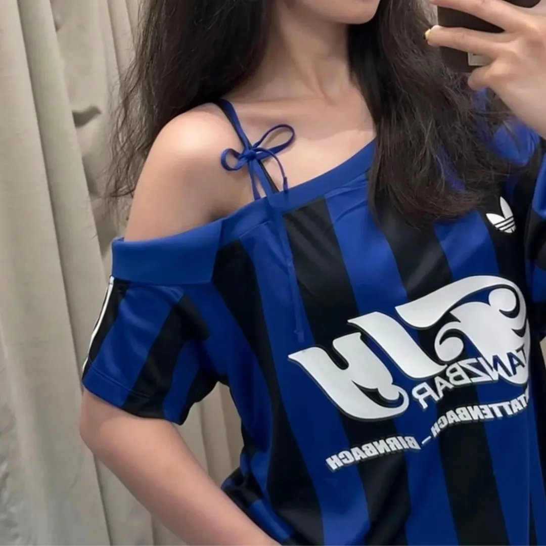 『S-L』超人気商品 目立つ 合わせやすい トレンド クール ワンショルダー Ｔシャツ