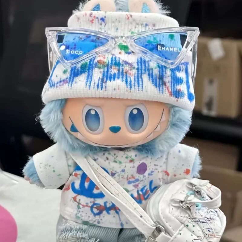 大注目 可愛い カッコイイ配色labubuぬいぐるみペンダント服 人形を含まない